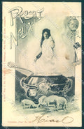 Artist Signed Scolik New Year Lady Pig Pot serie 240 cartolina postcard TW1635 – fronte