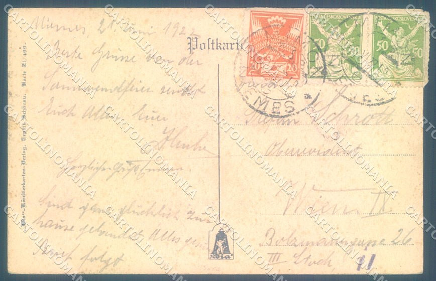 Artist Signed J.P. Gnome Money serie 499 cartolina postcard TW1647 – retro