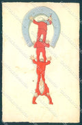 Greetings Augurali Gnome Horseshoe cartolina postcard TW1664 – fronte