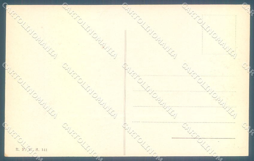 Artist Signed Gnome Playing Instrument RFW serie 141 cartolina postcard TW1676 – retro