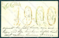 Greetings New Year 1900 Gnome Relief serie 63 cartolina postcard TW1716 – fronte