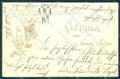 New Year Gnome Swallow Flower Relief serie 54 cartolina postcard TW1723 – fronte