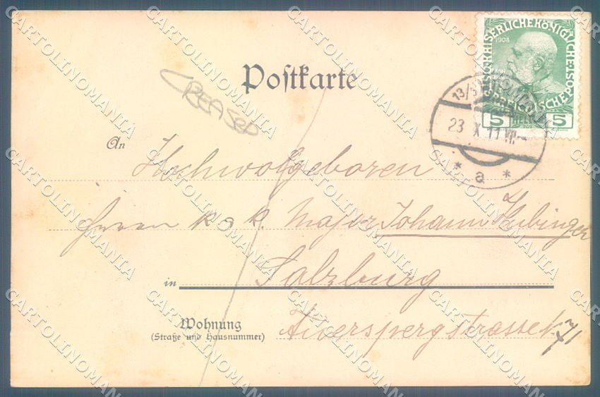 Greetings Gnome Toasting CREASED cartolina postcard TW1724 – retro