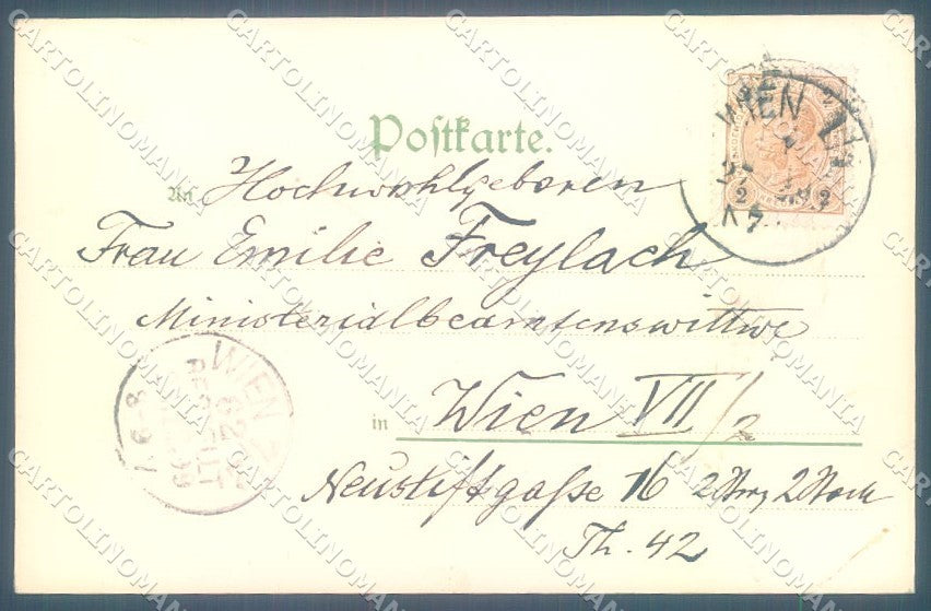 Greetings New Year 1900 Gnome Relief serie 72 cartolina postcard TW1737 – retro
