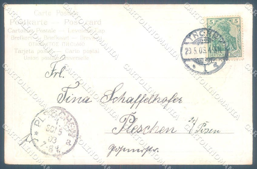 Greetings Pfingsten Gnome Relief cartolina postcard TW1747 – retro