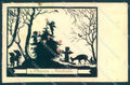 Greetings Gnome Angel Christmas Tree serie 3675 Silhouette SPOTS postcard TW1756 – fronte