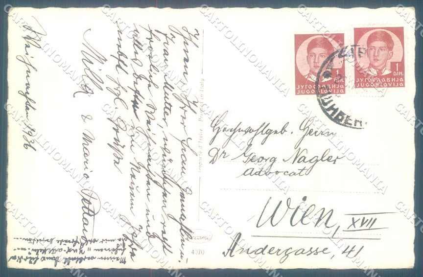 Greetings Christmas Gnome Mistletoe Cecami 4070 cartolina postcard TW1765 – retro