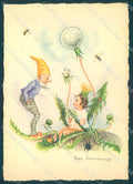 Artist Signed Herta Wasserkampf Gnome Child Insect serie 2042 FG pc TW1774 – fronte