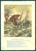 Artist Signed Gnome Rain Umbrella FG LBR 89 cartolina postcard TW1783 – fronte