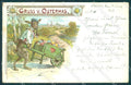Artist Signed Koch Easter Egg Dressed Hare serie 6956 CREASE postcard TW1791 – fronte