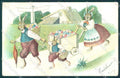 Artist Signed Horning Easter Egg Dressed Hare Relief 144 postcard TW1805 – fronte
