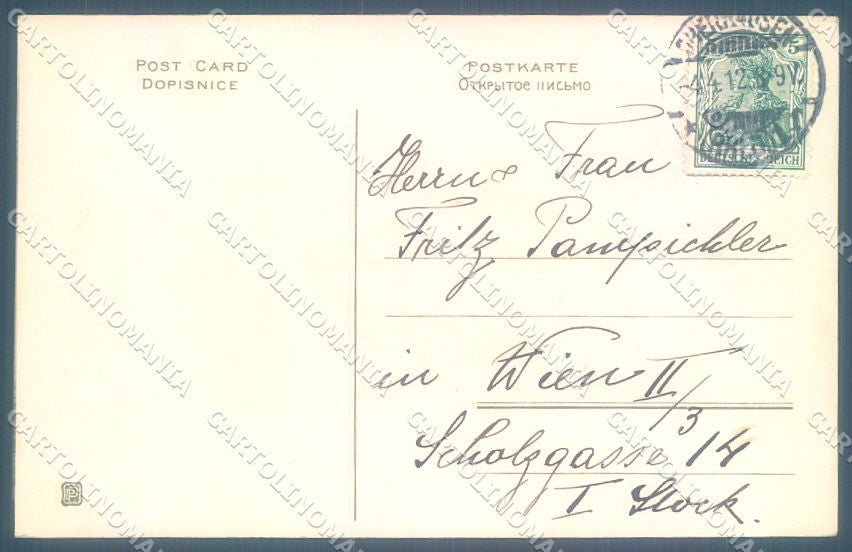 Greetings Easter Dressed Chick Pittius cartolina postcard TW1834 – retro
