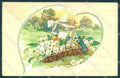 Greetings Birthday Bird Flower Relief Tuck & Sons 105 postcard TW1839 – fronte