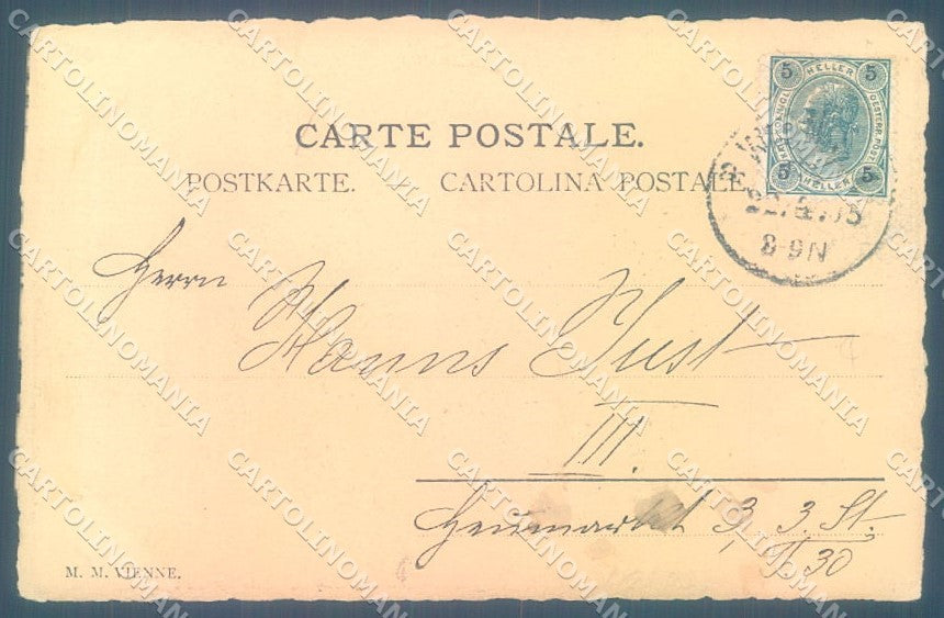 Greetings Easter Chick MM Vienne cartolina postcard TW1840 – retro