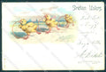 Greetings Easter Humanized Chick serie 7034 cartolina postcard TW1844 – fronte