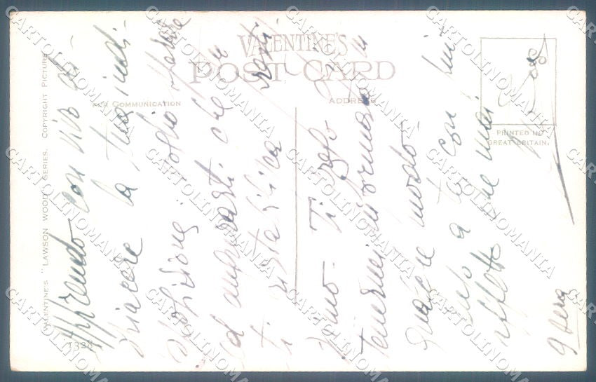 Artist Signed Lawson Wood Chick Valentines 1328 CORNER CREASE postcard TW1865 – retro