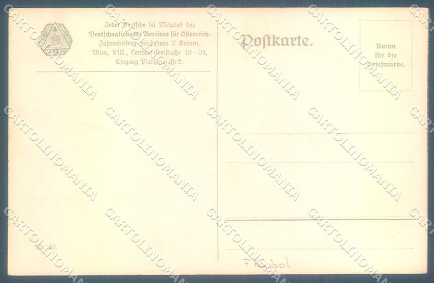 Artist Signed Roubal Easter Deutschnationalen Vereines serie 52 postcard TW1867 – retro
