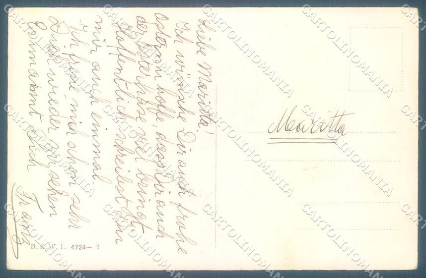 Artist Signed Ohler Easter Humanized Dressed Chick BKWI 4724-1 postcard TW1878 – retro
