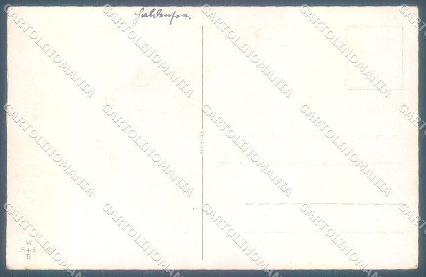 Artist Signed New Year Monkey Man Lady WSSB 7507 cartolina postcard TW1897 – retro