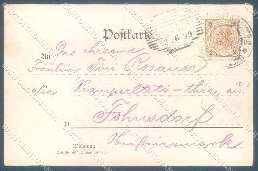 Artist Signed Monkey serie 6-50 WRINKLES cartolina postcard TW1898 – retro