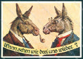 Artist Signed Dressed Donkey Emil Kohn serie 287 FG cartolina postcard TW1912 – fronte