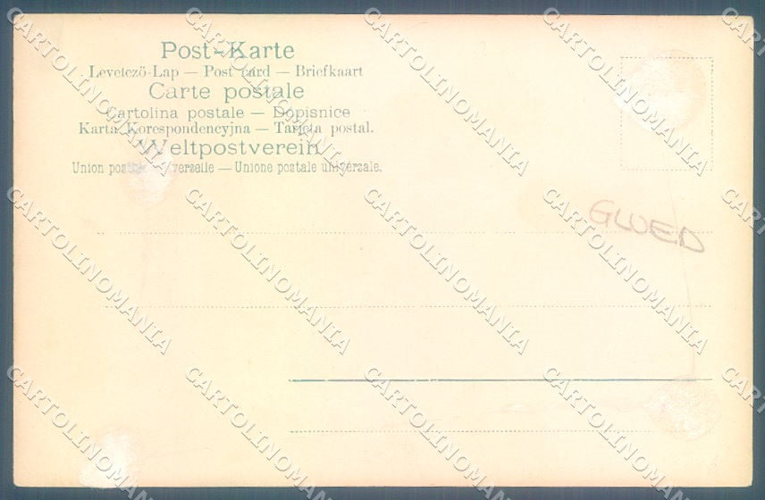 Artist Signed Korffs Cacao Advertising Amsterdam Sheep GLUED CREASED pc TW1919 – retro