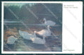 Artist Signed Adolf Kaufmann Goose BKWI 1034 cartolina postcard TW1951 – fronte