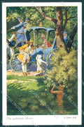 Artist Signed Kubel Fairy Tales Gestiefelte Kater serie 223-4290 postcard TW1988 – fronte