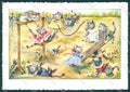 Artist Signed EK Humanized Dressed Cat serie 4187 FG cartolina postcard TW2028 – fronte