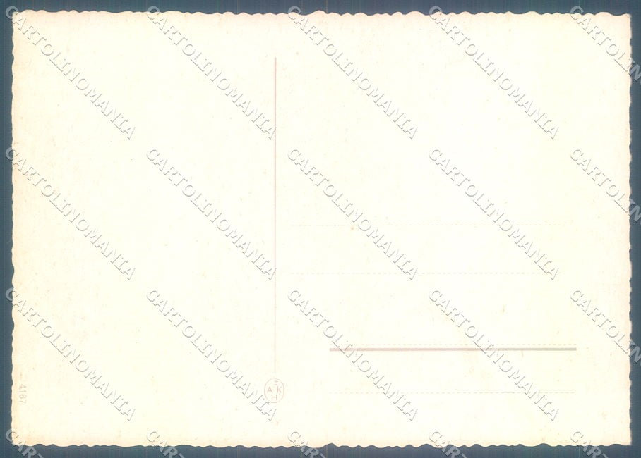 Artist Signed EK Humanized Dressed Cat serie 4187 FG cartolina postcard TW2028 – retro