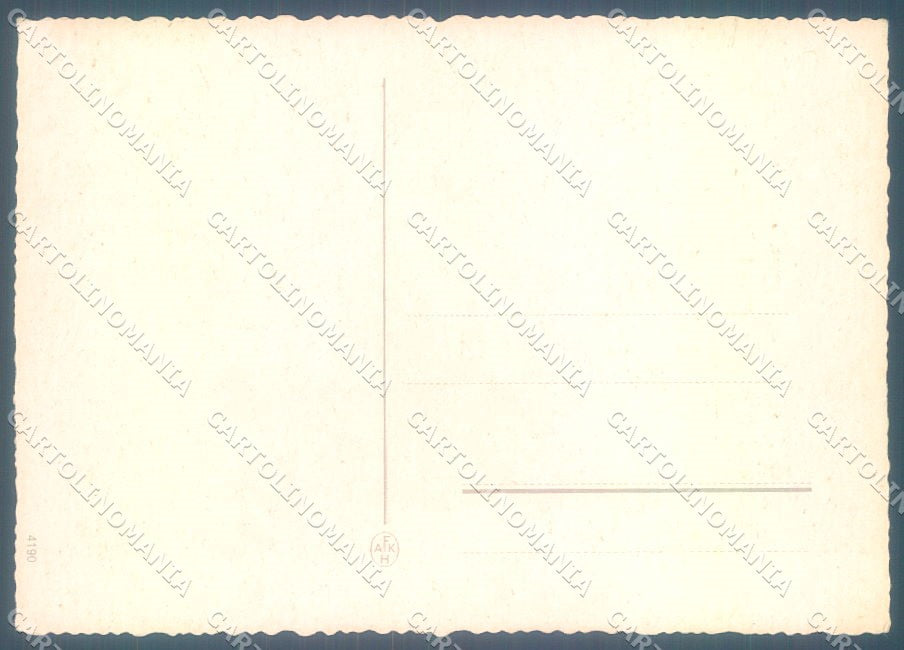 Artist Signed EK Humanized Dressed Cat serie 4190 FG cartolina postcard TW2029 – retro