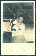 Animals Cat Lady RPPC cartolina postcard TW2079 – fronte