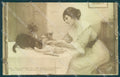Animals Cat Lady Salon de Paris Loron Selecta 95 RPPC cartolina postcard TW2080 – fronte
