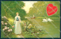 Greetings Lady To My Valentine Relief serie 2019 cartolina postcard TW2086 – fronte