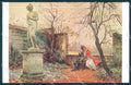 Artist Signed Deully Lady Romantic Couple The Lesson Lapina 1366 postcard TW2090 – fronte