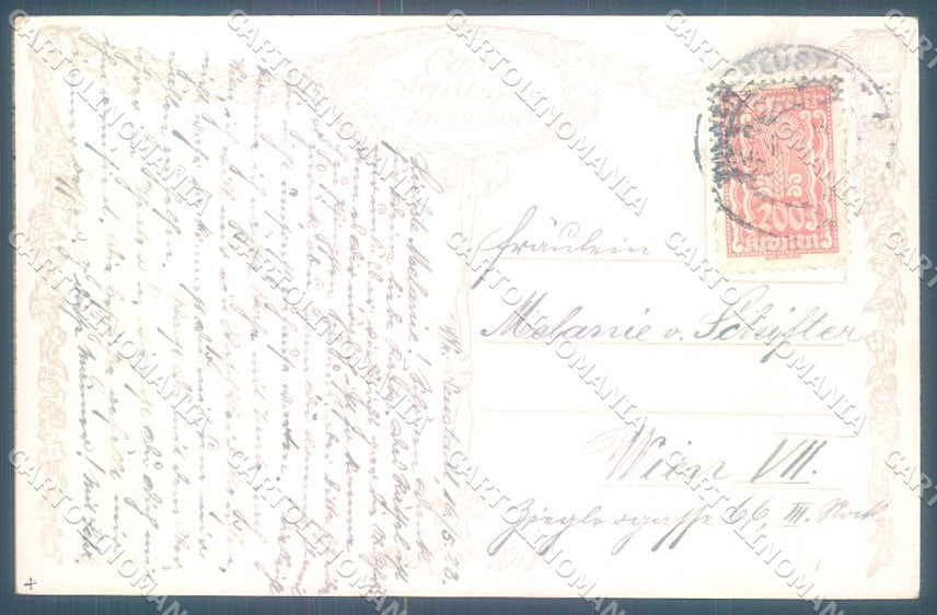 Artist Signed A. Trentin Lady Rencontre serie 1370 cartolina postcard TW2093 – retro
