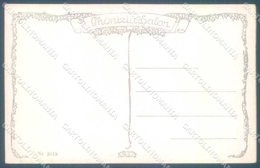 Artist Signed TH. Slama Lady Romantic Couple serie 2019 postcard TW2098 – retro