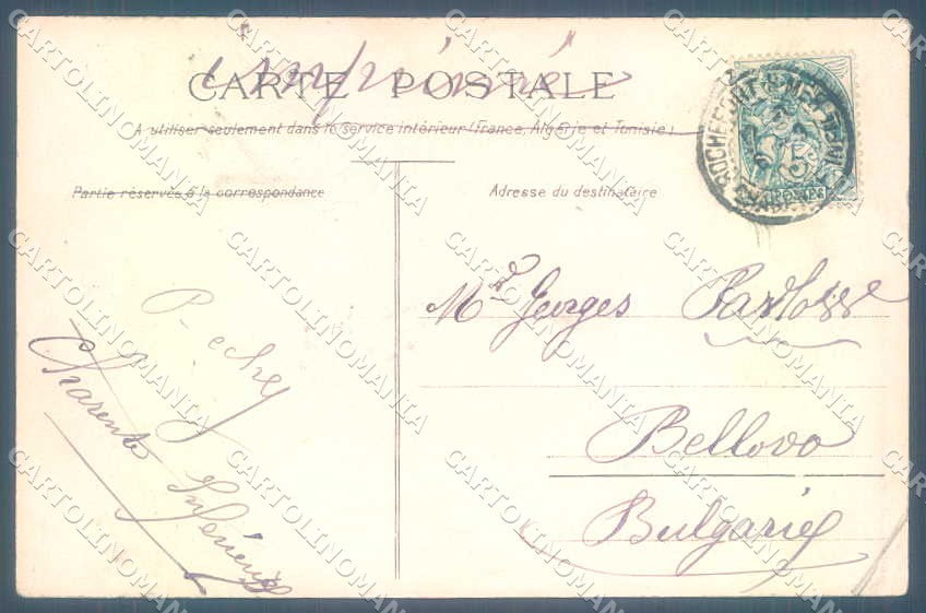 Artist Signed Lady Fantasy Art Nouveau CORNER CREASE postcard TW2100 – retro