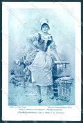 Artist Signed Trentin Lady Fischermadchen serie 1205-83 postcard TW2101 – fronte