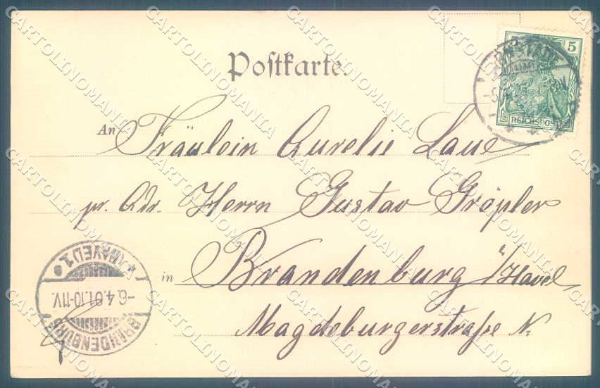 Artist Signed Easter Lady Child Theo Stroefer XXXII-4 cartolina postcard TW2129 – retro