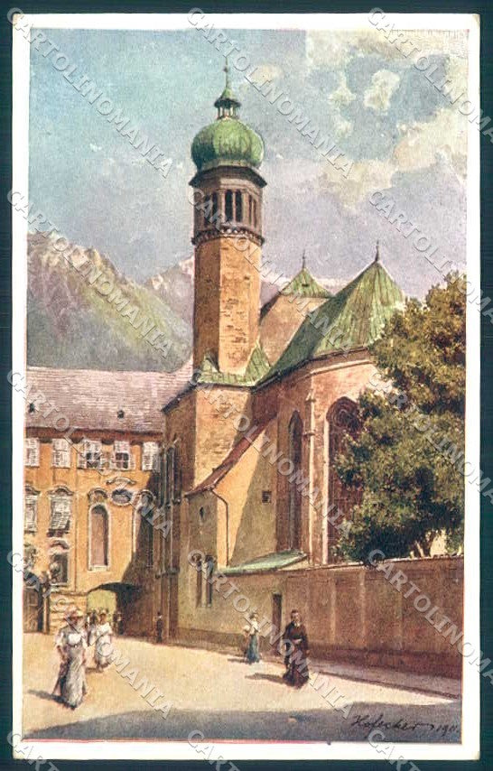 Artist Signed Hofecher Innsbruck HofKirche BKWI 288-2 cartolina postcard TW2139 – fronte