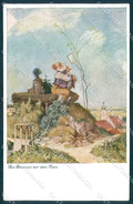 Artist Signed G. Traub Man Brunnen vor dem Tore serie 105 postcard TW2157 – fronte