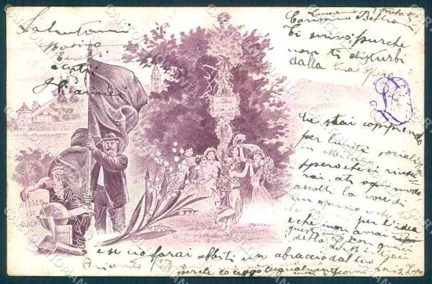 Artist Signed Children Jugend Darwin cartolina postcard TW2161 – fronte