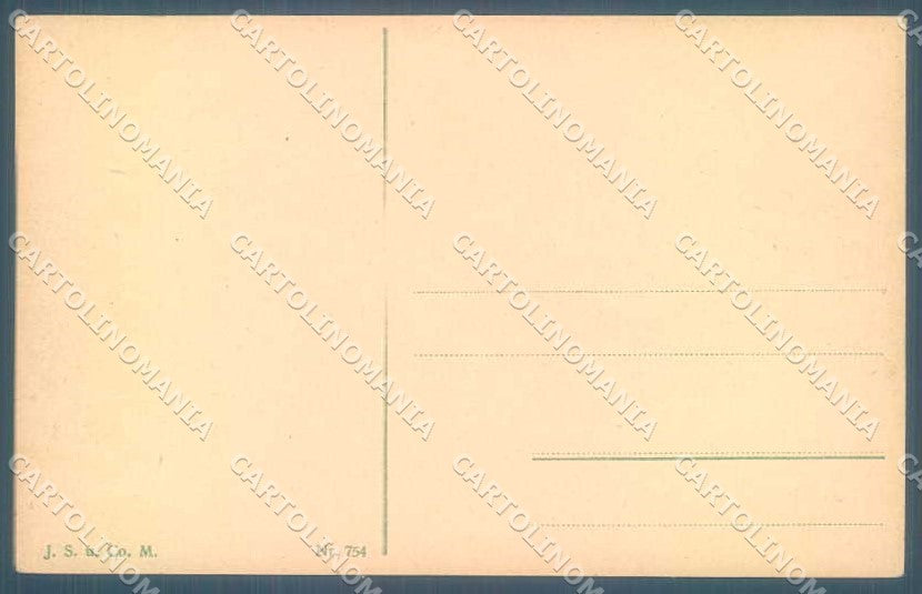 Artist Signed Lady Bride Man Comic serie 754 cartolina postcard TW2164 – retro