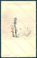 Artist Signed Hendschel Man Goose Rommel & Co. Serie 11 postcard TW2169 – fronte
