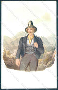 Artist Signed Josef Helff Man Tyrol serie XIII_5 cartolina postcard TW2176 – fronte