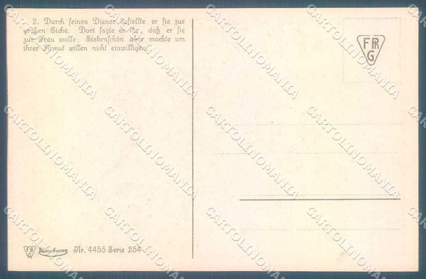 Artist Signed Herrfurth Lady Romantic Couple serie 254-4455 postcard TW2188 – retro