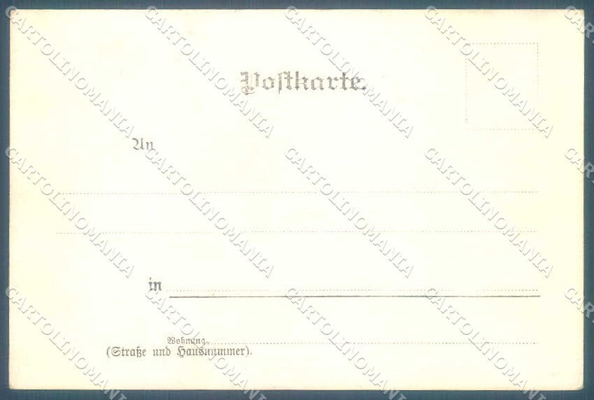 Artist Signed Lady Man Comic cartolina postcard TW2191 – retro