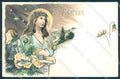 Artist Signed Frundt Lady Art Nouveau Montag cartolina postcard TW2198 – fronte