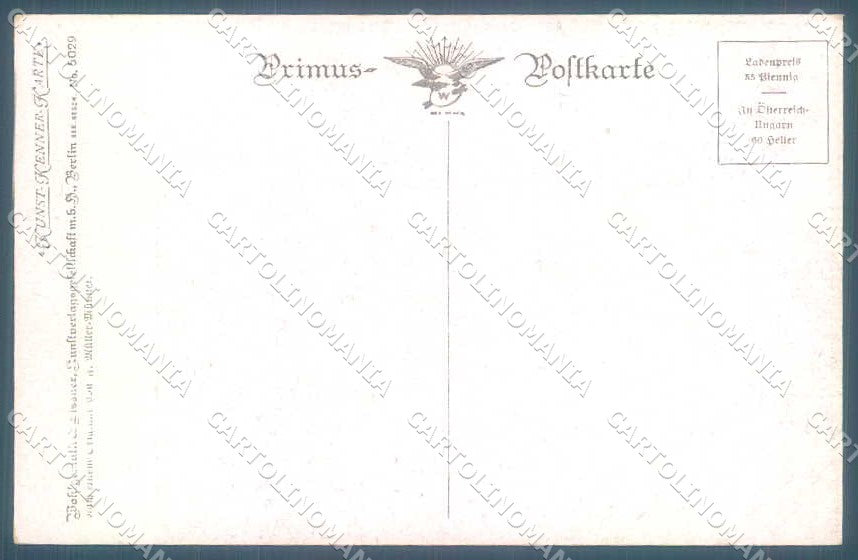 Artist Signed Muller Munster Lady Romantic Couple Primus 5029 postcard TW2205 – retro